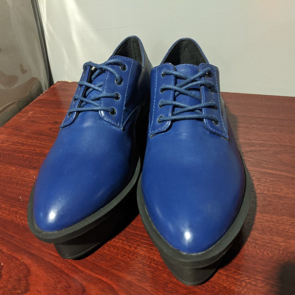 Cheap Monday Blue Platform Shoes